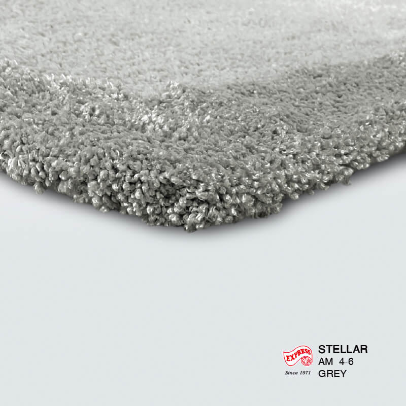 พรมเช็ดเท้าหน้าประตู EXPRESS CARPET รุ่น AM4-6 ขนาด45X70 ซม. หนา 20-30 มม. สีเทา _1