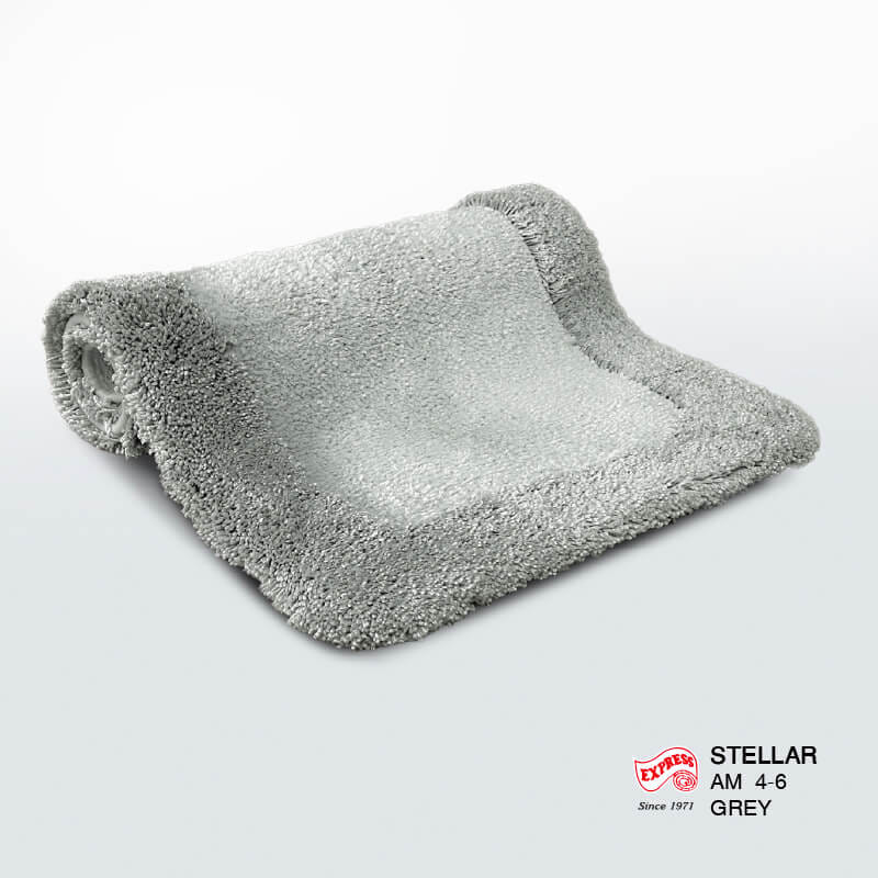 พรมเช็ดเท้าหน้าประตู EXPRESS CARPET รุ่น AM4-6 ขนาด45X70 ซม. หนา 20-30 มม. สีเทา _2