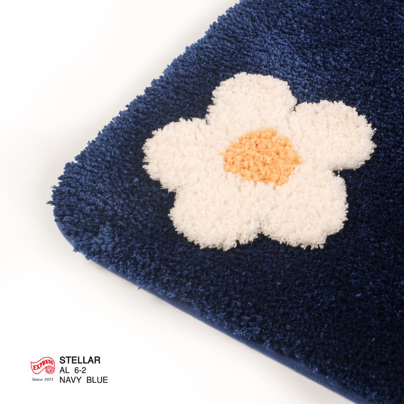 พรมเช็ดเท้ายาว EXPRESS CARPET รุ่น AL6-2 ขนาด50X120 ซม. หนา 20 มม. สีน้ำเงิน _1