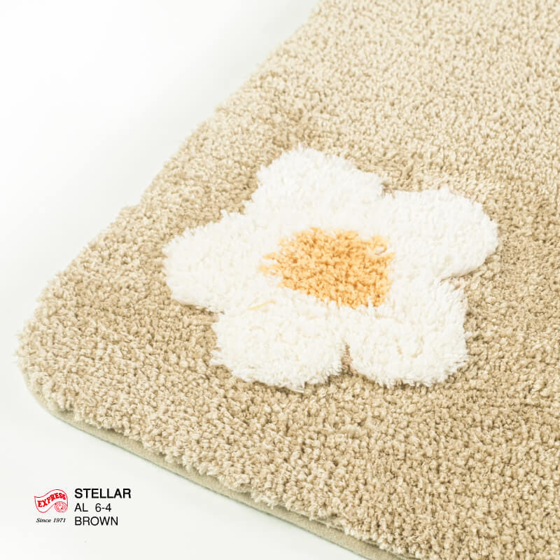 พรมเช็ดเท้ายาว EXPRESS CARPET รุ่น AL6-4 ขนาด50X120 ซม. หนา 20 มม. สีน้ำตาล _1