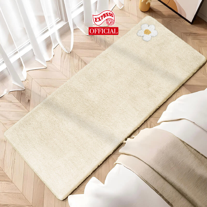 พรมเช็ดเท้ายาว EXPRESS CARPET รุ่น AL6-5 ขนาด50X120 ซม. หนา 20 มม. สีครีม _3