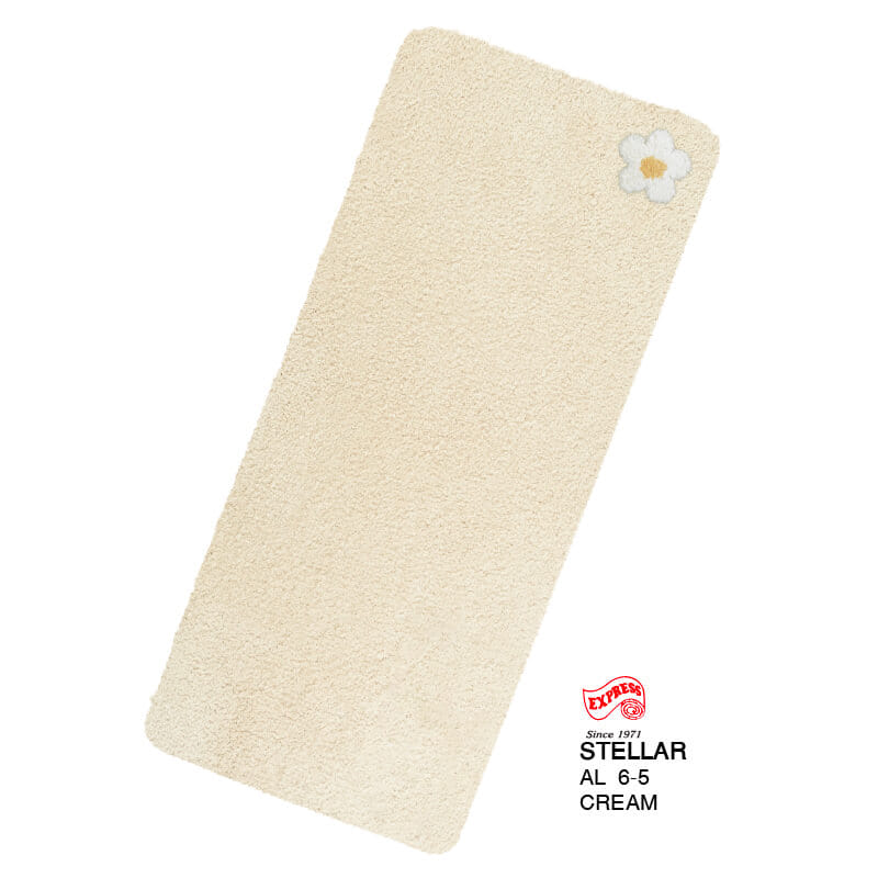 พรมเช็ดเท้ายาว EXPRESS CARPET รุ่น AL6-5 ขนาด50X120 ซม. หนา 20 มม. สีครีม _0