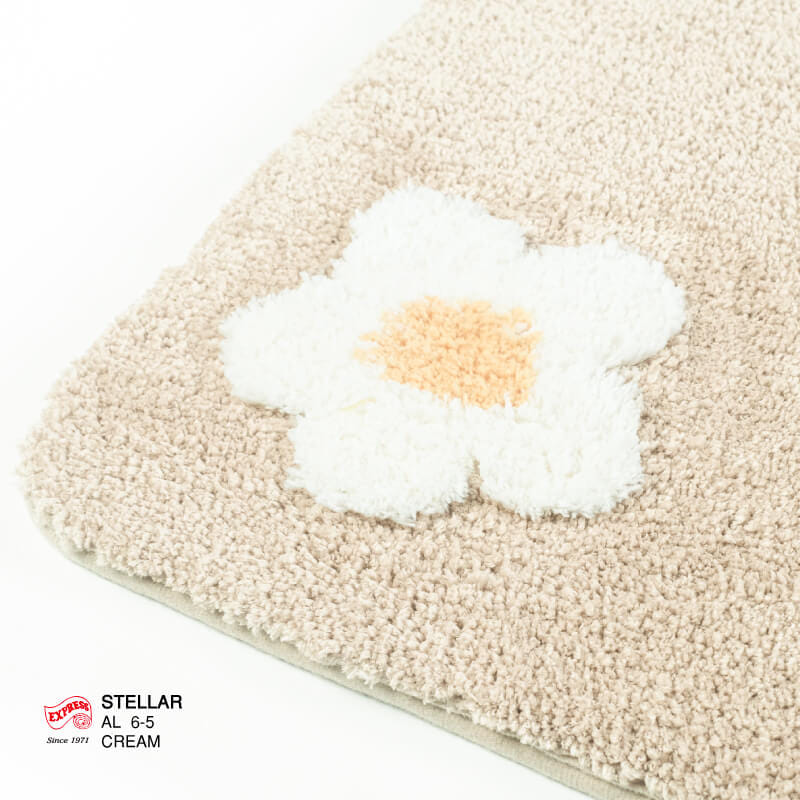 พรมเช็ดเท้ายาว EXPRESS CARPET รุ่น AL6-5 ขนาด50X120 ซม. หนา 20 มม. สีครีม _1