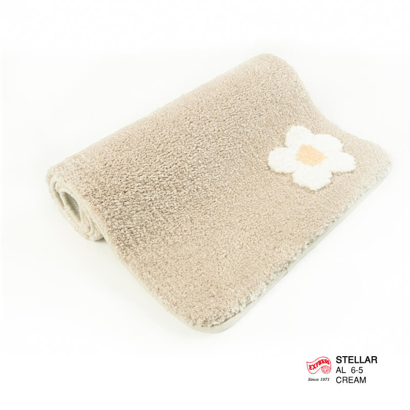 พรมเช็ดเท้ายาว EXPRESS CARPET รุ่น AL6-5 ขนาด50X120 ซม. หนา 20 มม. สีครีม _2