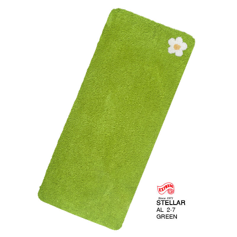พรมเช็ดเท้ายาว EXPRESS CARPET รุ่น AL6-7 ขนาด50X120 ซม. หนา 20 มม. สีเขียว _0