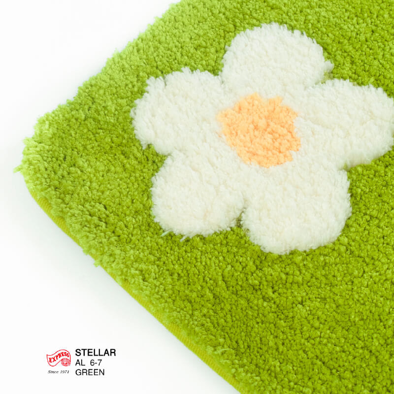 พรมเช็ดเท้ายาว EXPRESS CARPET รุ่น AL6-7 ขนาด50X120 ซม. หนา 20 มม. สีเขียว _1