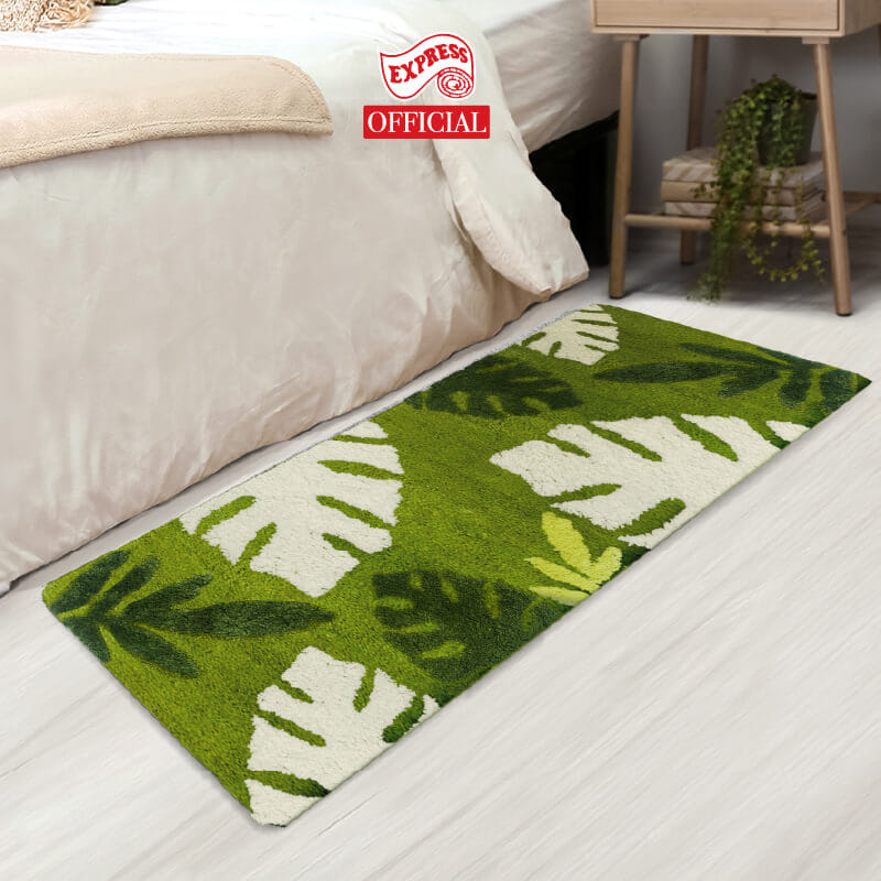 พรมเช็ดเท้ายาว EXPRESS CARPET รุ่น AL6-9 ขนาด50X120 ซม. หนา 18-23 มม. สีเขียว _3