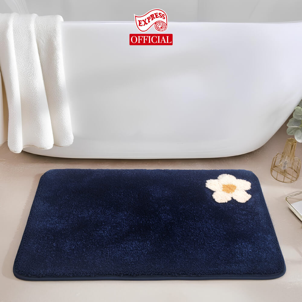 พรมเช็ดเท้าหน้าประตู EXPRESS CARPET รุ่น AM6-2 ขนาด45X70 ซม. หนา 20 มม. สีน้ำเงิน _3