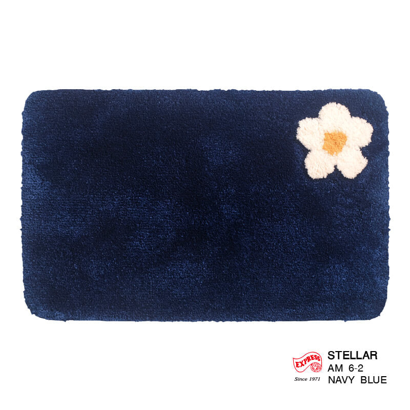 พรมเช็ดเท้าหน้าประตู EXPRESS CARPET รุ่น AM6-2 ขนาด45X70 ซม. หนา 20 มม. สีน้ำเงิน _0