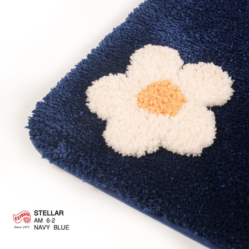 พรมเช็ดเท้าหน้าประตู EXPRESS CARPET รุ่น AM6-2 ขนาด45X70 ซม. หนา 20 มม. สีน้ำเงิน _1