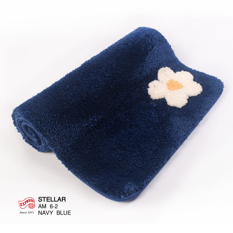 พรมเช็ดเท้าหน้าประตู EXPRESS CARPET รุ่น AM6-2 ขนาด45X70 ซม. หนา 20 มม. สีน้ำเงิน _2