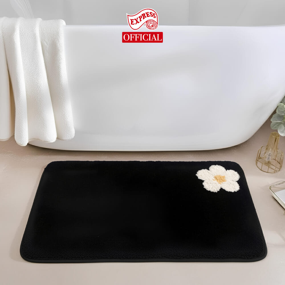 พรมเช็ดเท้าหน้าประตู EXPRESS CARPET รุ่น AM6-3 ขนาด45X70 ซม. หนา 20 มม. สีดำ _3