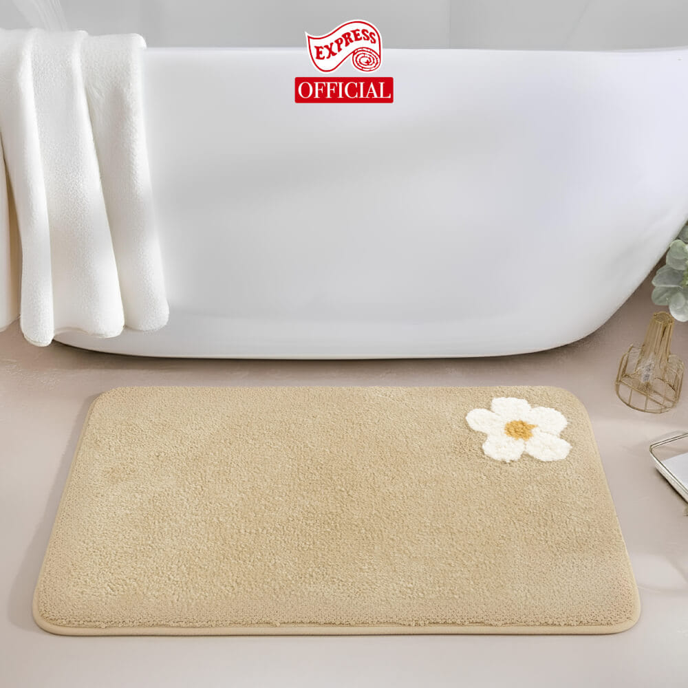 พรมเช็ดเท้าหน้าประตู EXPRESS CARPET รุ่น AM6-4 ขนาด45X70 ซม. หนา 20 มม. สีน้ำตาล _3