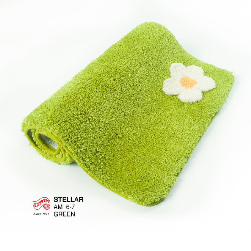 พรมเช็ดเท้าหน้าประตู EXPRESS CARPET รุ่น AM6-7 ขนาด45X70 ซม. หนา 20 มม. สีเขียว _2