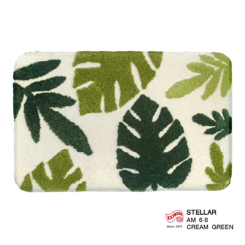 พรมเช็ดเท้าหน้าประตู EXPRESS CARPET รุ่น AM6-8 ขนาด45X70 ซม. หนา 18-23 มม. สีเขียว _0