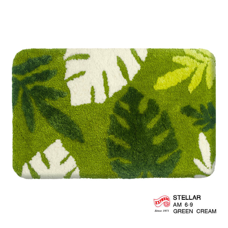 พรมเช็ดเท้าหน้าประตู EXPRESS CARPET รุ่น AM6-9 ขนาด45X70 ซม. หนา 18-23 มม. สีเขียว _0