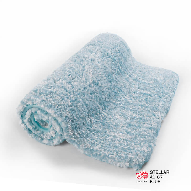 พรมเช็ดเท้ายาว EXPRESS CARPET รุ่น AL8-7 ขนาด50X120 ซม. หนา 20 มม. สีฟ้า _2