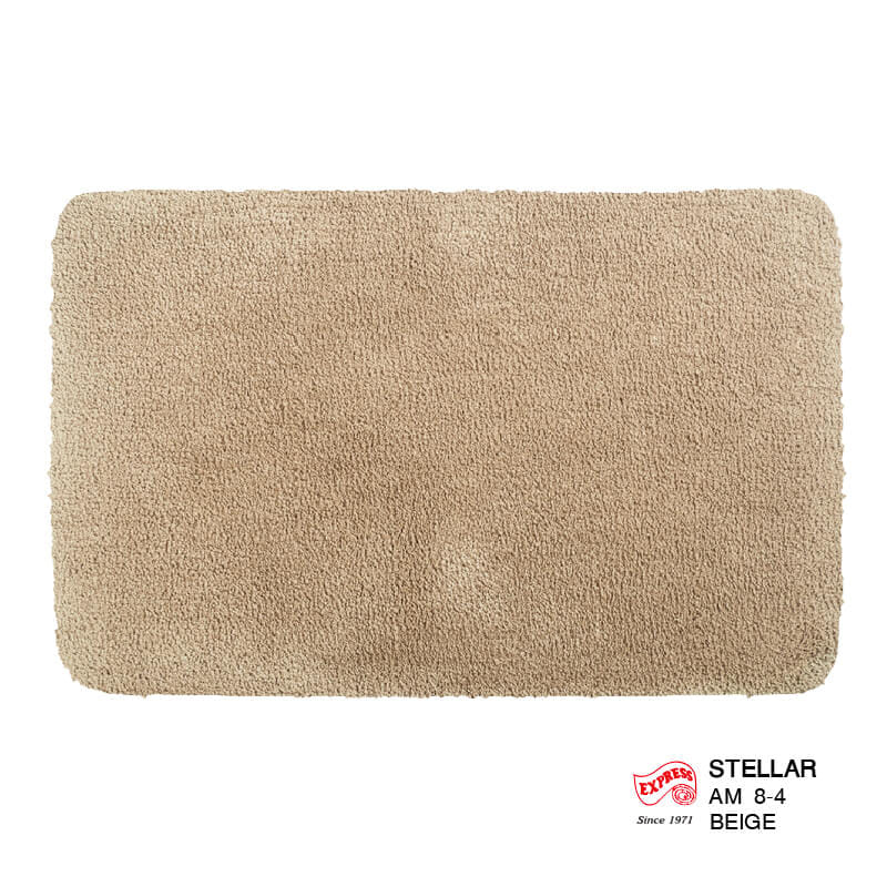 พรมเช็ดเท้าหน้าประตู EXPRESS CARPET รุ่น AM8-4 ขนาด45X70 ซม. หนา 20 มม. สีเบจ _0