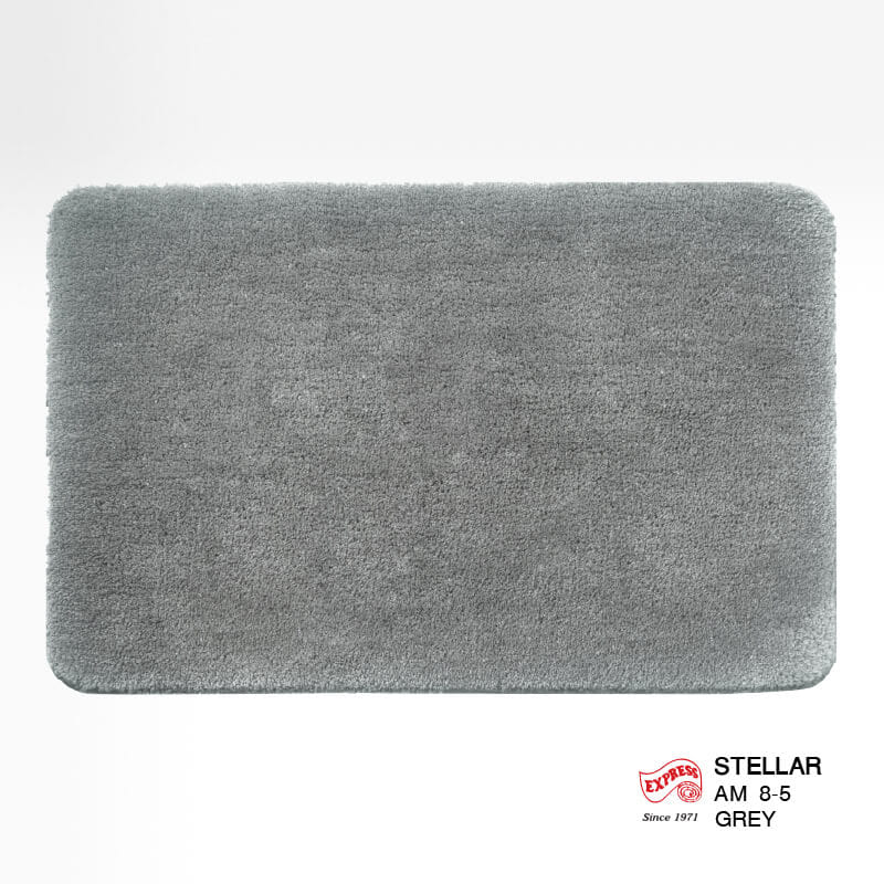 พรมเช็ดเท้าหน้าประตู EXPRESS CARPET รุ่น AM8-5 ขนาด45X70 ซม. หนา 20 มม. สีเทา _0