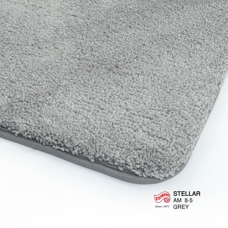 พรมเช็ดเท้าหน้าประตู EXPRESS CARPET รุ่น AM8-5 ขนาด45X70 ซม. หนา 20 มม. สีเทา _1