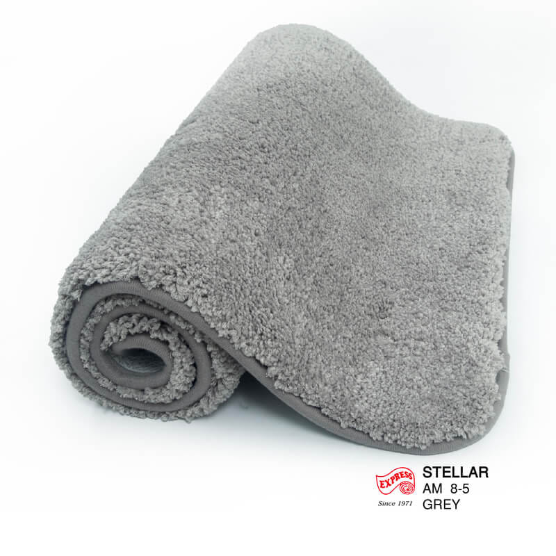 พรมเช็ดเท้าหน้าประตู EXPRESS CARPET รุ่น AM8-5 ขนาด45X70 ซม. หนา 20 มม. สีเทา _2