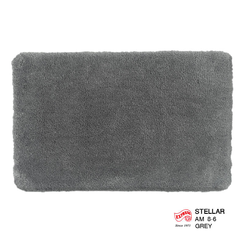 พรมเช็ดเท้าหน้าประตู EXPRESS CARPET รุ่น AM8-6 ขนาด45X70 ซม. หนา 20 มม. สีเทา _0