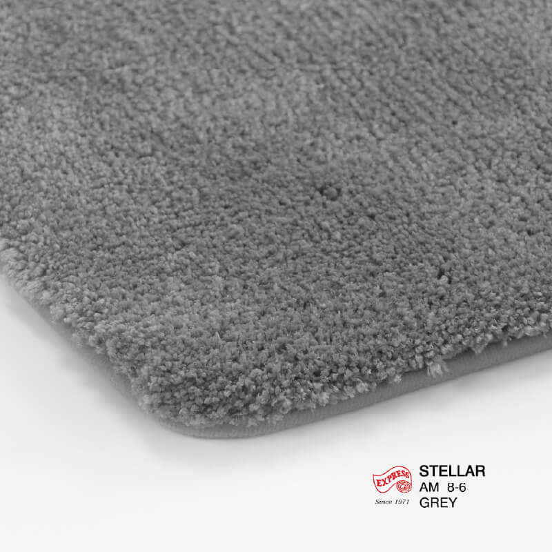 พรมเช็ดเท้าหน้าประตู EXPRESS CARPET รุ่น AM8-6 ขนาด45X70 ซม. หนา 20 มม. สีเทา _1