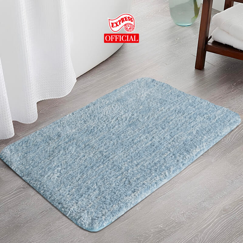 พรมเช็ดเท้าหน้าประตู EXPRESS CARPET รุ่น AM8-7 ขนาด45X70 ซม. หนา 20 มม. สีฟ้า _3