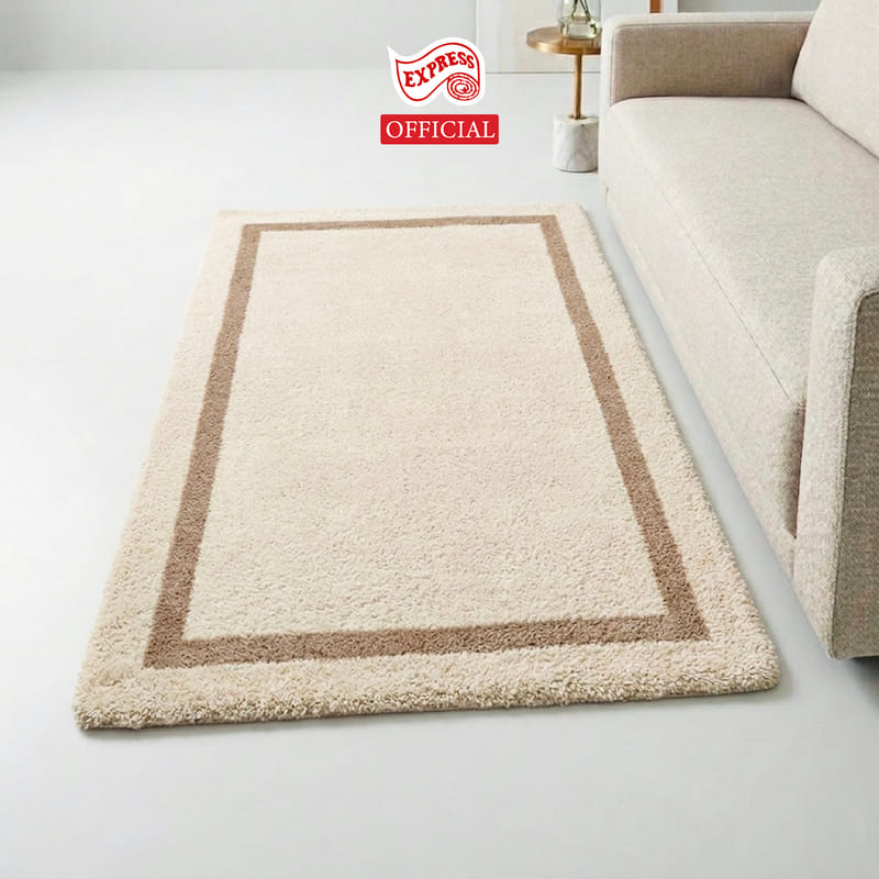 พรมปูพื้น EXPRESS CARPET รุ่น STELLAR รหัส ES2-5 ขนาด 80X150 ซม.หนา 20 มม. สีครีม_3