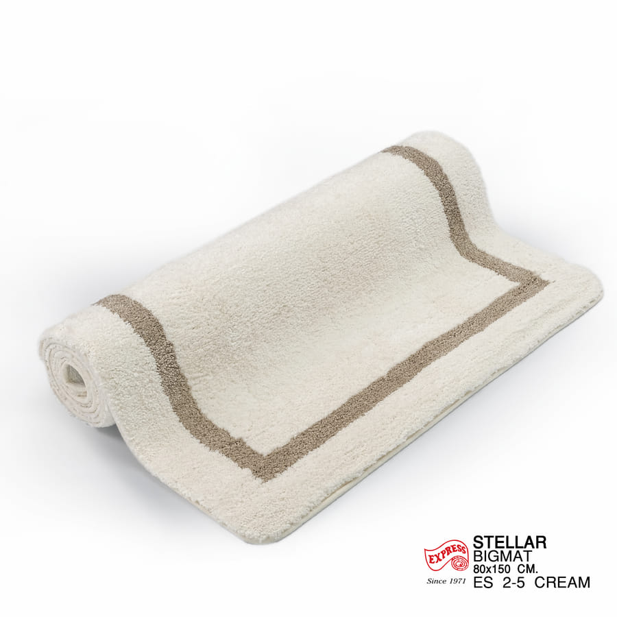 พรมปูพื้น EXPRESS CARPET รุ่น STELLAR รหัส ES2-5 ขนาด 80X150 ซม.หนา 20 มม. สีครีม_1