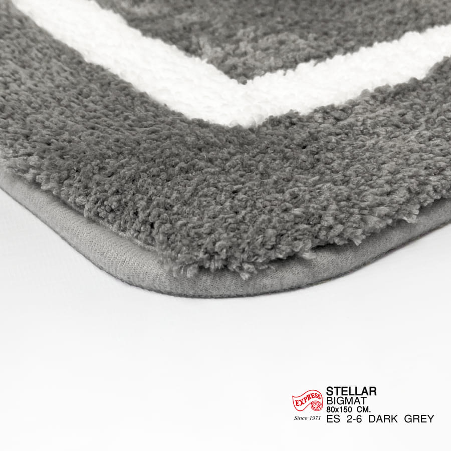 พรมปูพื้น EXPRESS CARPET รุ่น STELLAR รหัส ES2-6 ขนาด 80X150 ซม.หนา 20 มม. สีเทา_2