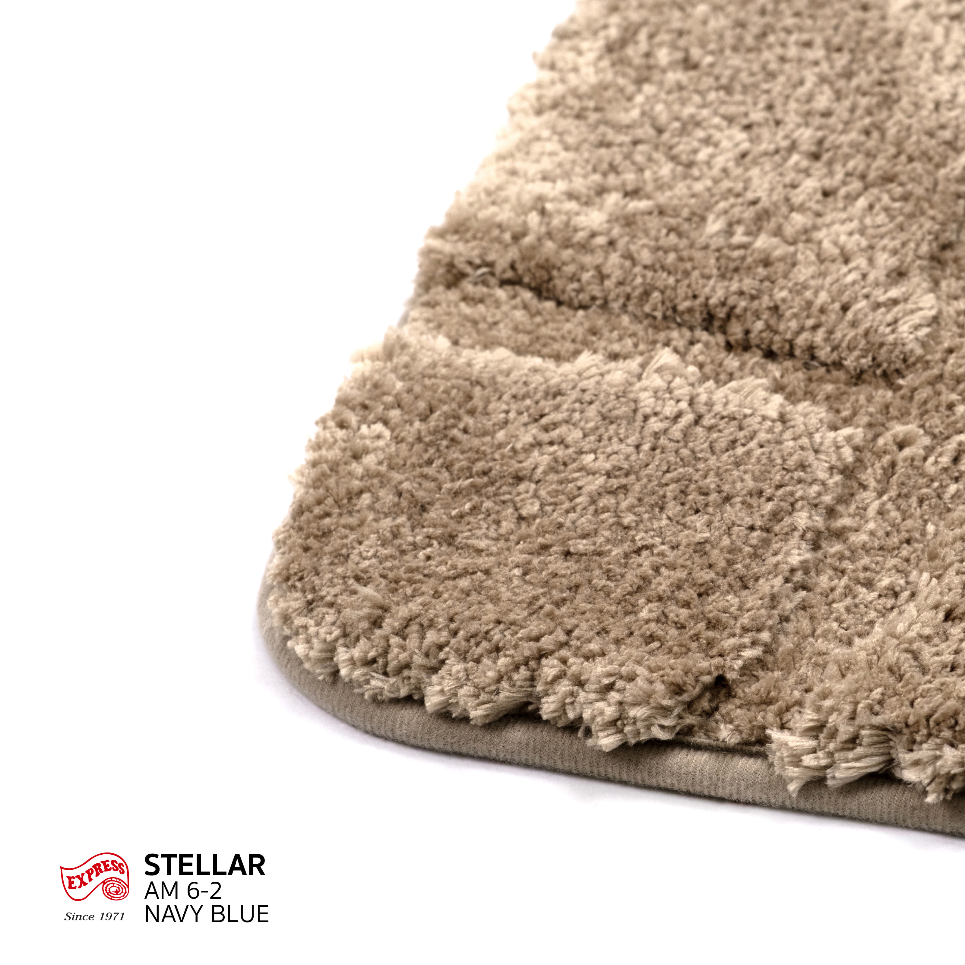 พรมเช็ดเท้าชุดห้องน้ำ 2 ชิ้น EXPRESS CARPET รุ่น DG2-7 ขนาด45X70 ซม.และ พรมรูปตัว U 50X60 ซม. หนา 12-20 มม. สีโทป_2