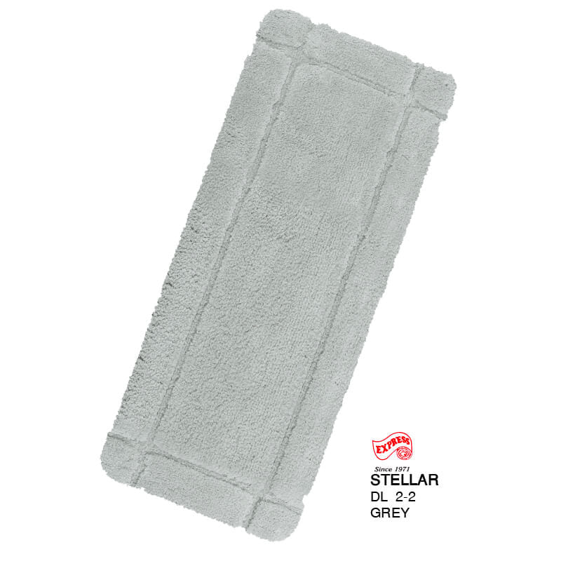 พรมเช็ดเท้ายาว EXPRESS CARPET รุ่น DL2-2 ขนาด50X120 ซม. หนา 12-22 มม. สีเทา _0