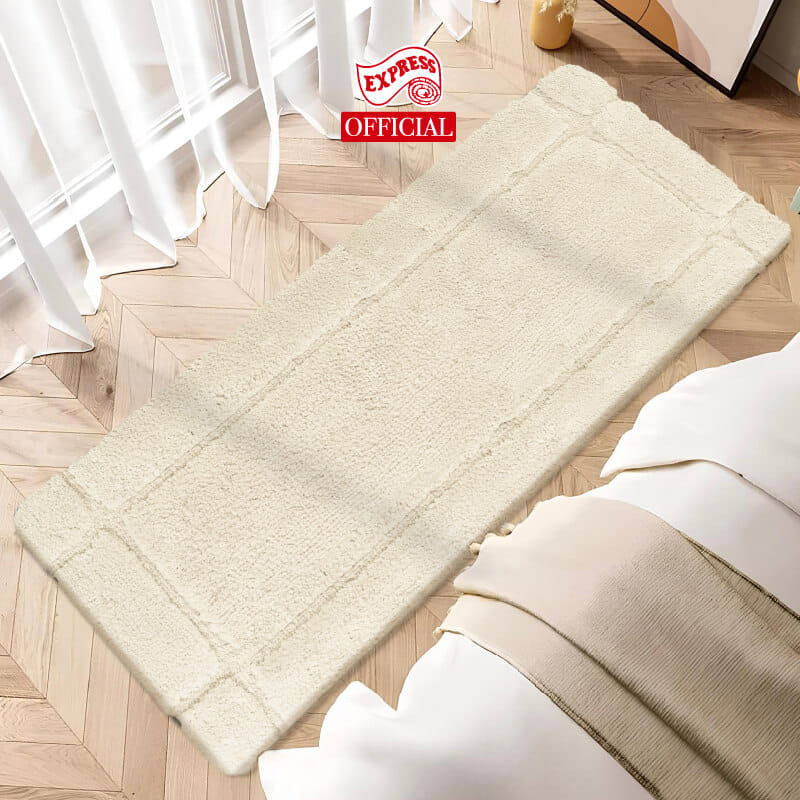 พรมเช็ดเท้ายาว EXPRESS CARPET รุ่น DL2-3 ขนาด50X120 ซม. หนา 12-22 มม. สีเบจ _3