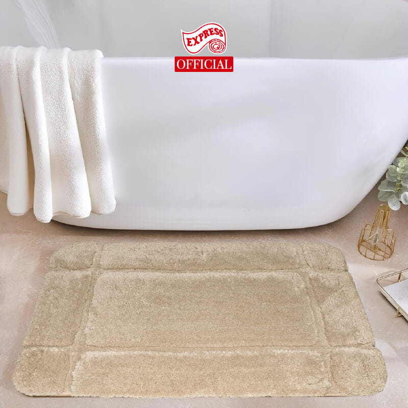 พรมเช็ดเท้าหน้าประตู EXPRESS CARPET รุ่น DM2-1 ขนาด45X70 ซม. หนา 12-22 มม. สีน้ำตาล _3