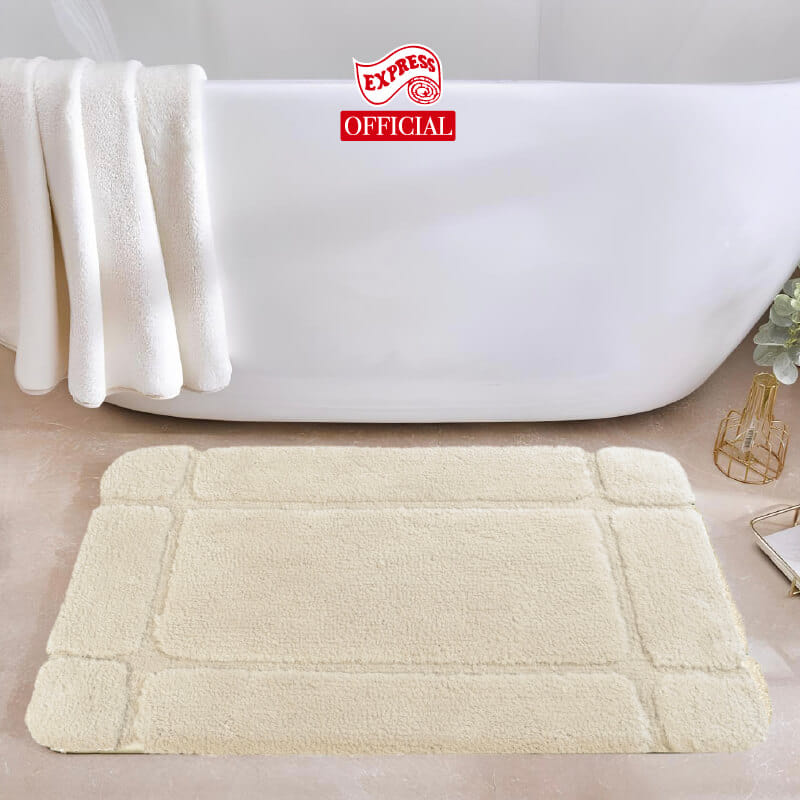 พรมเช็ดเท้าหน้าประตู EXPRESS CARPET รุ่น DM2-3 ขนาด45X70 ซม. หนา 12-22 มม. สีเบจ _3
