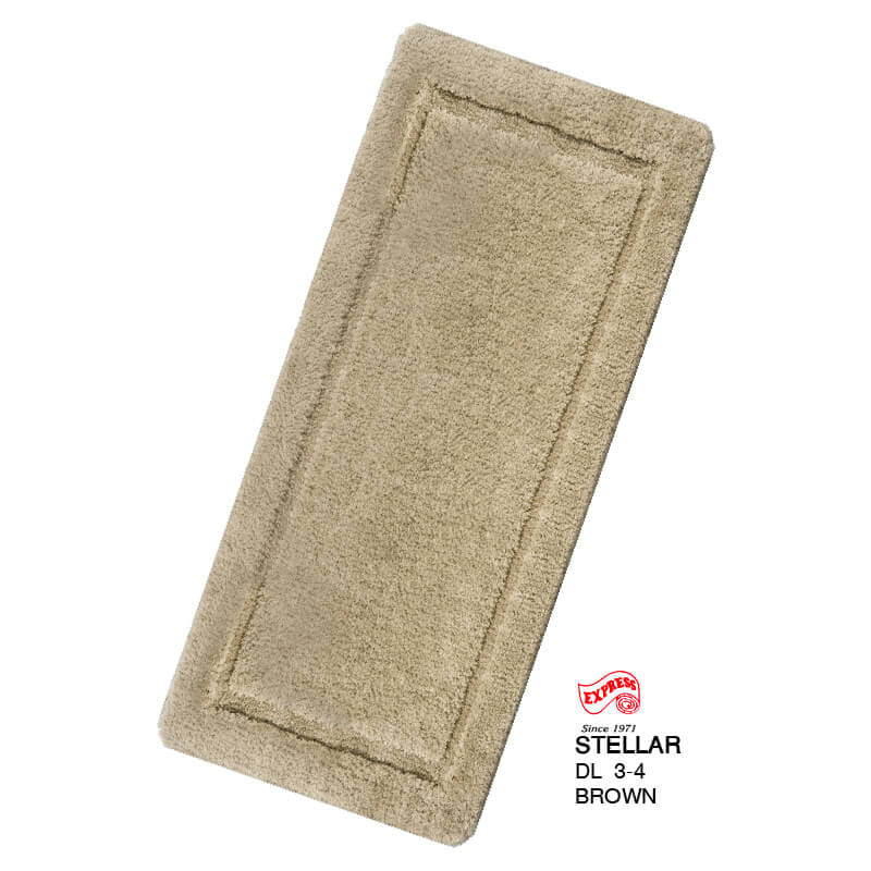 พรมเช็ดเท้ายาว EXPRESS CARPET รุ่น DL3-4 ขนาด50X120 ซม. หนา 12-20 มม. สีน้ำตาล _0