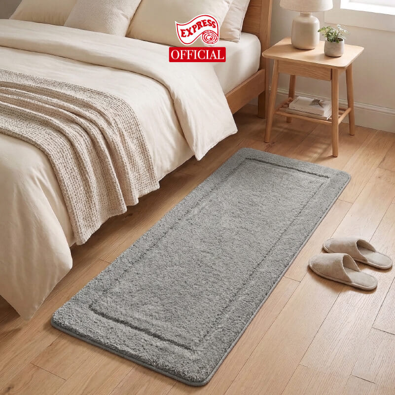 พรมเช็ดเท้ายาว EXPRESS CARPET รุ่น DL3-6 ขนาด50X120 ซม. หนา 12-20 มม. สีเทา _3