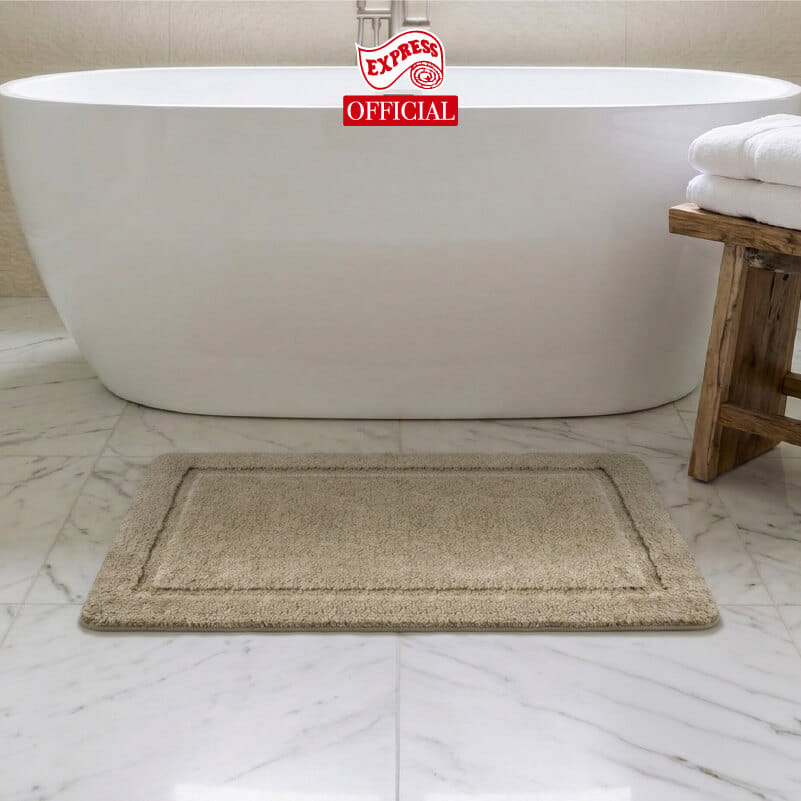 พรมเช็ดเท้าหน้าประตู EXPRESS CARPET รุ่น DM3-4 ขนาด45X70 ซม. หนา 12-20 มม. สีน้ำตาล _3