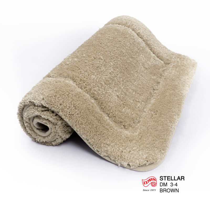 พรมเช็ดเท้าหน้าประตู EXPRESS CARPET รุ่น DM3-4 ขนาด45X70 ซม. หนา 12-20 มม. สีน้ำตาล _2