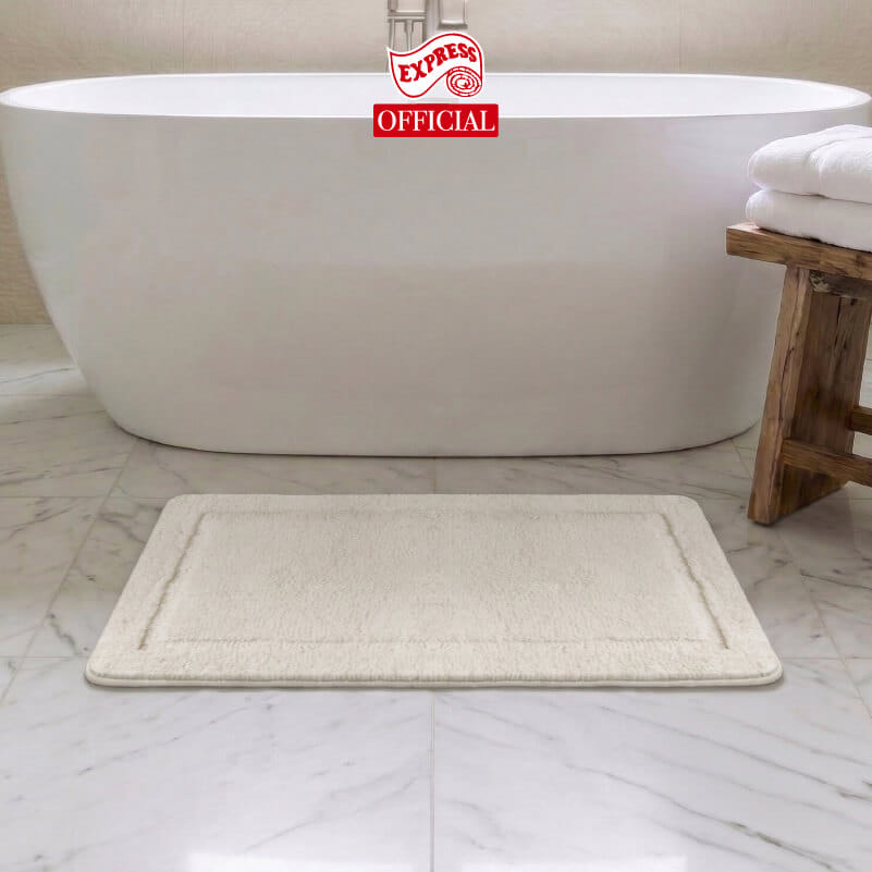 พรมเช็ดเท้าหน้าประตู EXPRESS CARPET รุ่น DM3-5 ขนาด45X70 ซม. หนา 12-20 มม. สีครีม _3