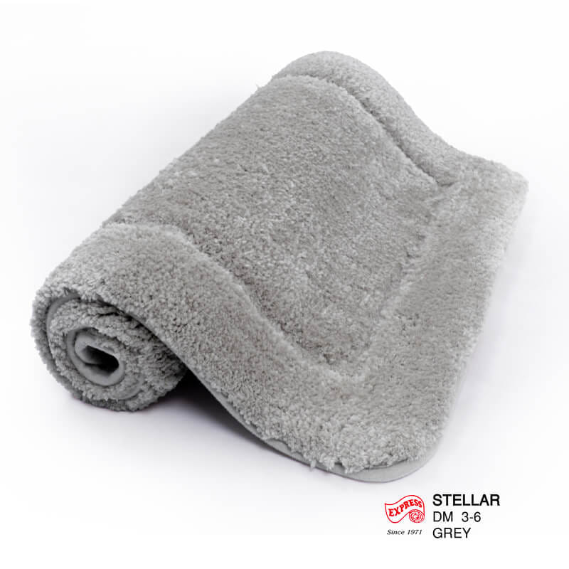 พรมเช็ดเท้าหน้าประตู EXPRESS CARPET รุ่น DM3-6 ขนาด45X70 ซม. หนา 12-20 มม. สีเทา _2
