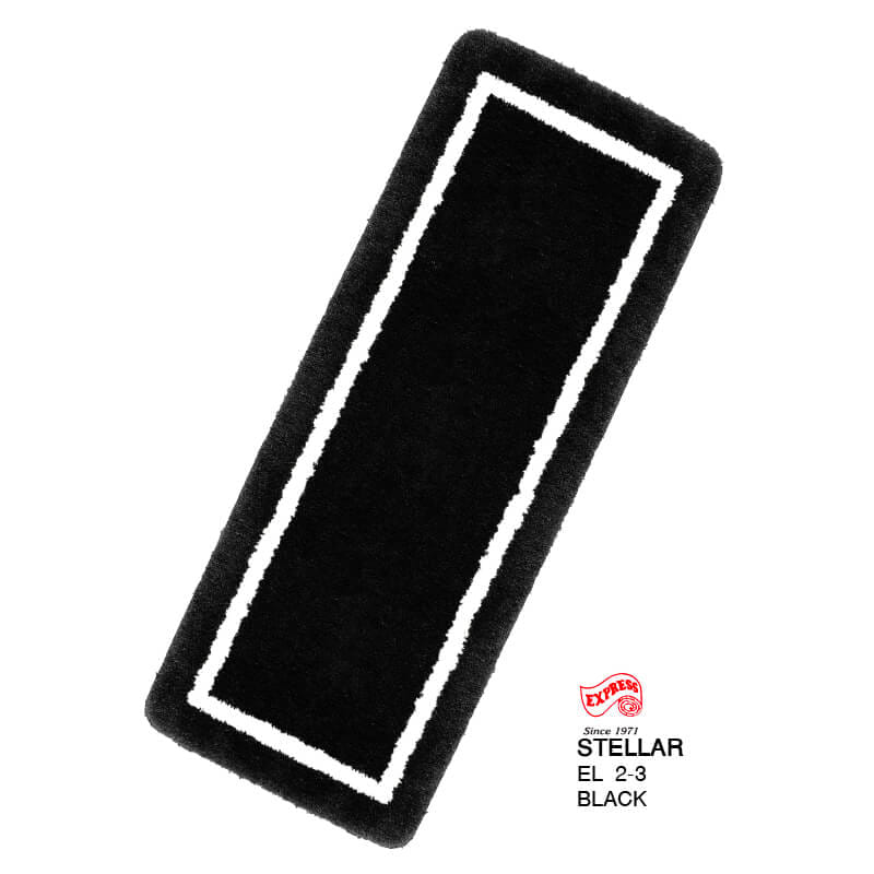 พรมเช็ดเท้ายาว EXPRESS CARPET รุ่น EL2-3 ขนาด50X120 ซม. หนา 20 มม. สีดำ _0