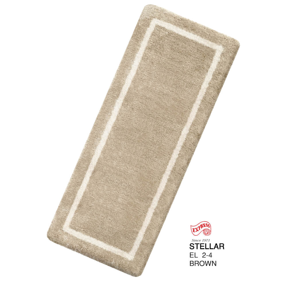 พรมเช็ดเท้ายาว EXPRESS CARPET รุ่น EL2-4 ขนาด50X120 ซม. หนา 20 มม. สีน้ำตาล _0