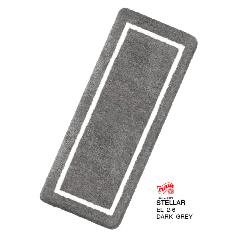 พรมเช็ดเท้ายาว EXPRESS CARPET รุ่น EL2-6 ขนาด50X120 ซม. หนา 20 มม. สีเทา _0