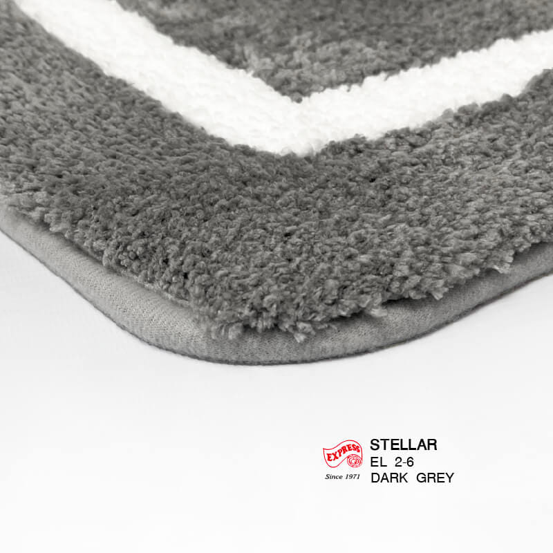 พรมเช็ดเท้ายาว EXPRESS CARPET รุ่น EL2-6 ขนาด50X120 ซม. หนา 20 มม. สีเทา _1