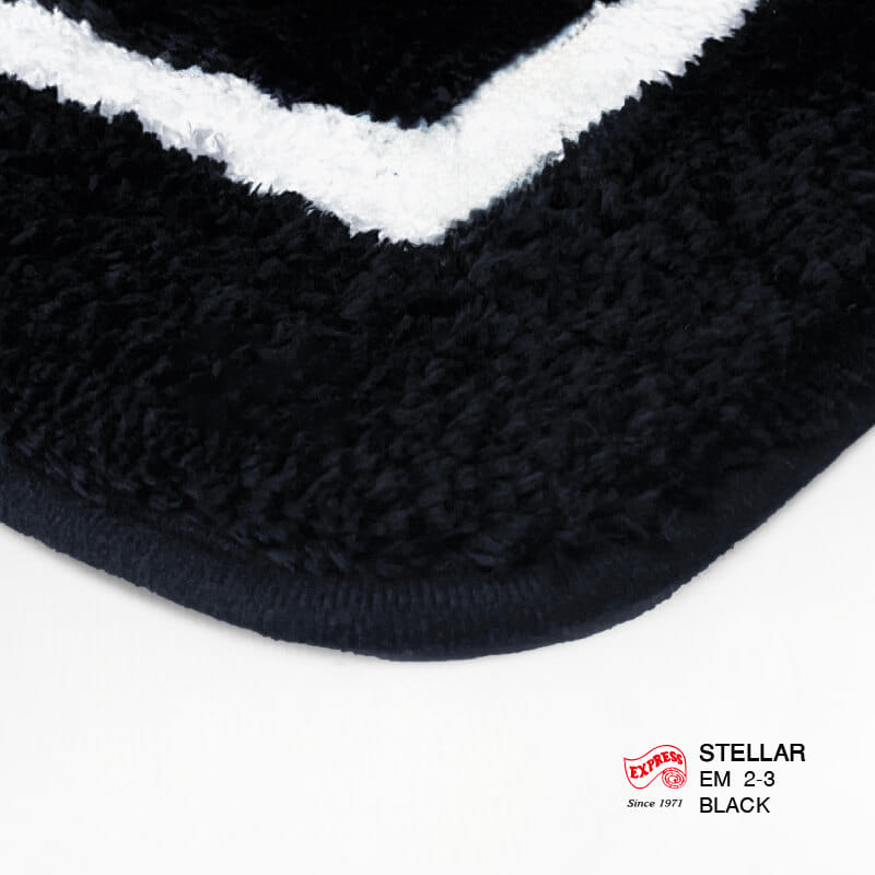 พรมเช็ดเท้าหน้าประตู EXPRESS CARPET รุ่น EM2-3 ขนาด45X70 ซม. หนา 20 มม. สีดำ _1