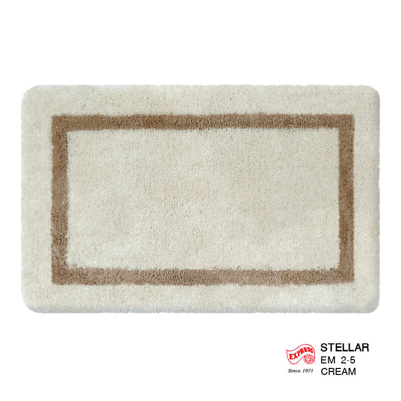พรมเช็ดเท้าหน้าประตู EXPRESS CARPET รุ่น EM2-5 ขนาด45X70 ซม. หนา 20 มม. สีครีม _0