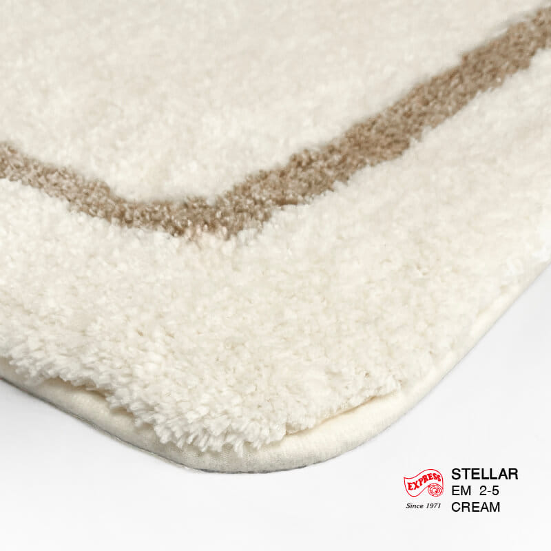 พรมเช็ดเท้าหน้าประตู EXPRESS CARPET รุ่น EM2-5 ขนาด45X70 ซม. หนา 20 มม. สีครีม _1
