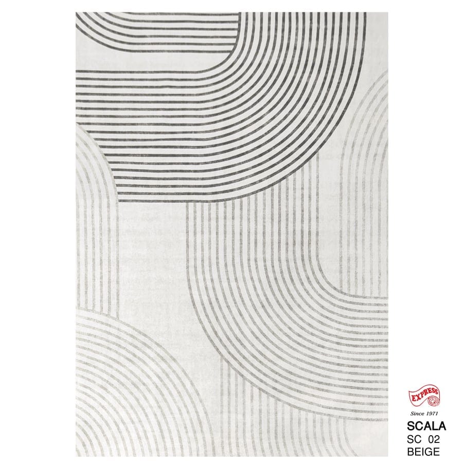 พรมปูพื้น EXPRESS CARPET รุ่น SCALA รหัส SC02 ขนาด 80X150 ซม.หนา 10 มม. สีเบจ_0